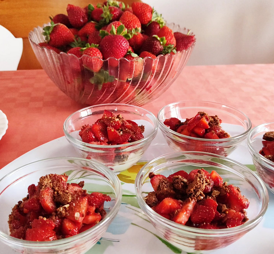 frutta fresca della colazione del b&b casolare nelle saline 